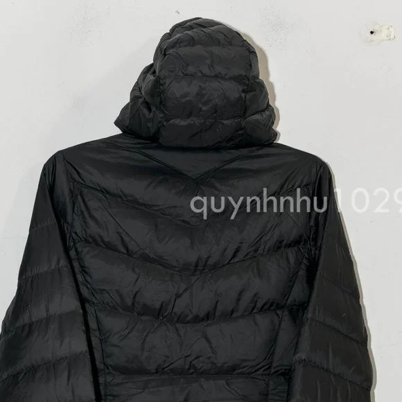 Eddie Bauer Women's CHEVRON DOWN PARKA IN BLACK - Picture 7 of 7